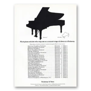 1981 Steinway Piano Print Ad | Soloists