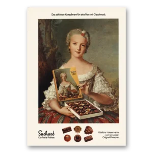 1981 Suchard Candy Print Ad | Candy Geschmack German