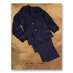 1981 A Sulka and Company Print Ad | Classic Form