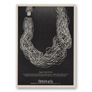 1981 Tiffany & Co Print Ad | Angelas Cultured Pearls