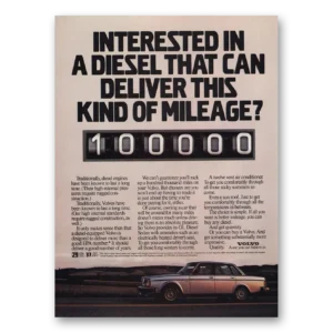 1981 Volvo Print Ad | Diesel