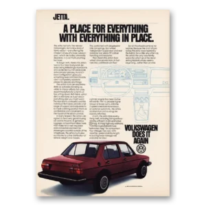 1981 Volkswagen Jetta Print Ad | Everything