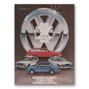 1981 Volkswagen Print Ad | Silver Anniversary