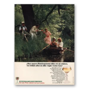 1981 Weinparadies Print Ad | Rheinhessen German
