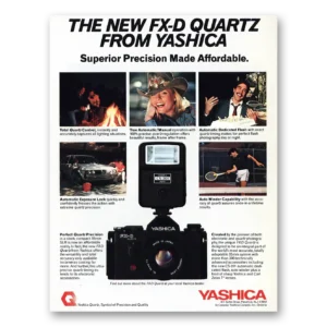 1981 Yashica Cameras Print Ad | Camera Fx D Quartz