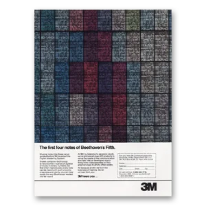 1982 3M Digital Mastering Systems Print Ad | Beethovens Fifth