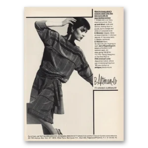 1982 B Altman Print Ad | Jerry Regenbogen