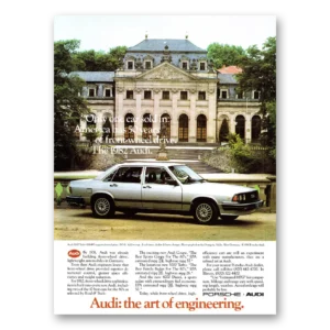 1981 Audi 5000 Print Ad | Front Wheel
