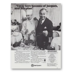 1982 Bell Telephone Print Ad | Jacques Teleplan