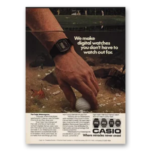 1982 Casio Watch Print Ad | We Make Digital Watches