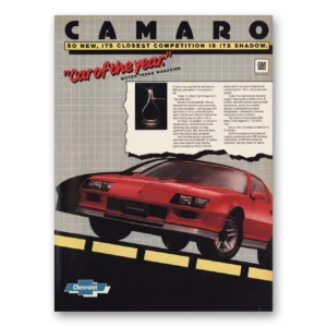 1982 Chevrolet Camaro Z28 Print Ad | Car Year