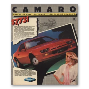 1982 Chevrolet Camaro Print Ad | Chasing Shadows