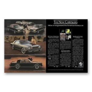 1982 Chrysler Print Ad | Re Engineered