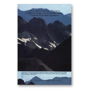 1982 Colorado Print Ad | Above All
