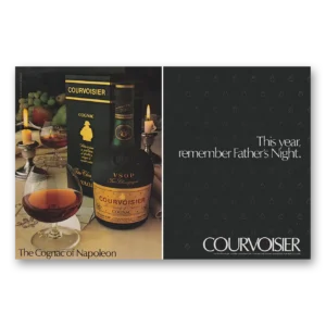 1982 Courvoisier Print Ad | Fathers Night
