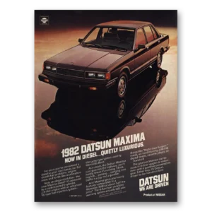1982 Datsun Maxima Print Ad | Quietly Luxurious