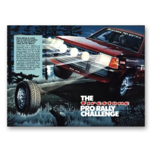 1982 Firestone Tires Print Ad | Pro Rally