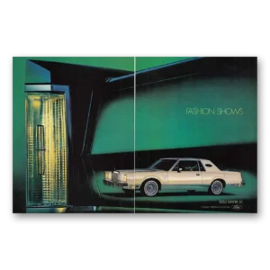 1981 Lincoln Mark VI Print Ad | Fashion Shows