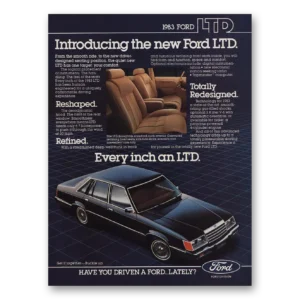 1982 Ford LTD Print Ad | Every Inch