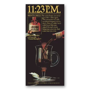 1982 Grand Marnier Print Ad | Monte Carlo