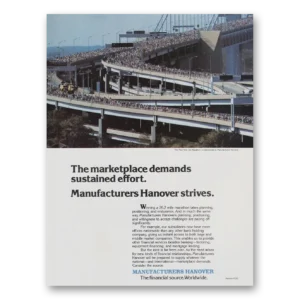 1982 Manufacturers Hanover Print Ad | Marketplace Demands