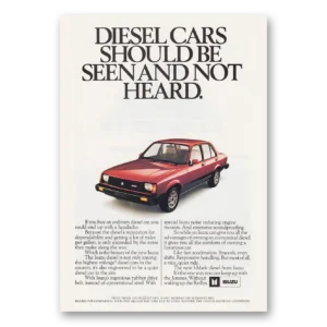 1982 Isuzu I-Mark Diesel Print Ad | Diesel Cars