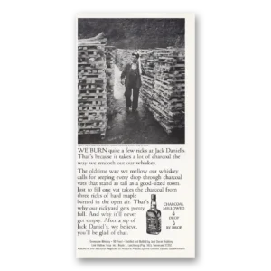 1982 Jack Daniels Print Ad | We Burn Quitefew Ricks