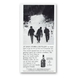1982 Jack Daniels Print Ad | Christmas Tree