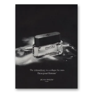 1982 Patou Pour Homme Cologne Print Ad | Extraordinary Incologne For Men
