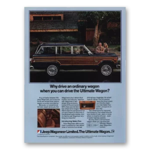 1982 Jeep Wagoneer Print Ad | Station Wagon