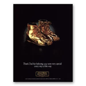 1982 Johnnie Walker Black Label Print Ad | Thanks Dad