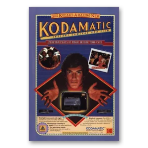 1982 Kodamatic Camera Print Ad | David Copperfield
