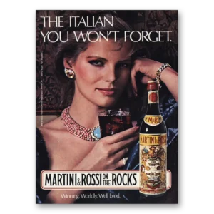 1982 Martini & Rossi Print Ad | Italian You Wont Forget