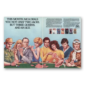 1982 MCA Print Ad | Two Jacks Three Queen An Ace