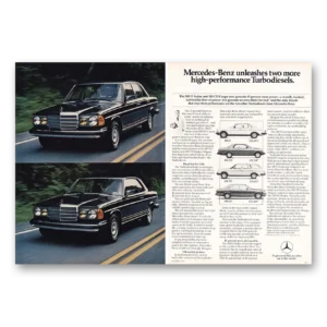 1981 Mercedes Benz 300 Print Ad | Turbodiesels