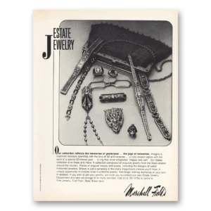 1982 Marshall Field Print Ad | Estate Jewelry