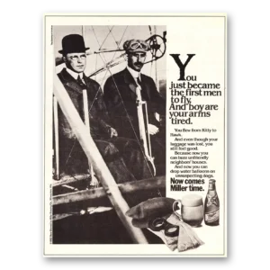 1982 Miller Beer Print Ad | First Men