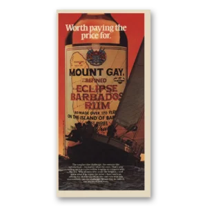 1982 Mount Gay Rum Print Ad | Worth Paying