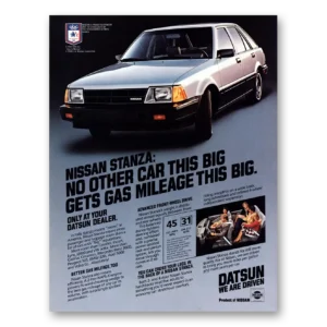 1982 Nissan Stanza Print Ad | No Other Car