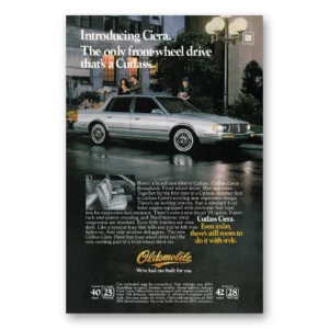 1982 Oldsmobile Cutlass Ciera Print Ad | Front Wheel Drive