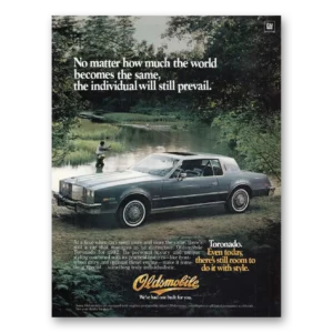 1981 Oldsmobile Toronado Print Ad | World Becomes