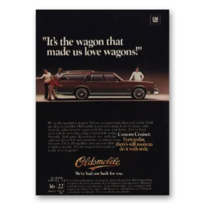 1982 Oldsmobile Custom Cruiser Print Ad | Love Wagons