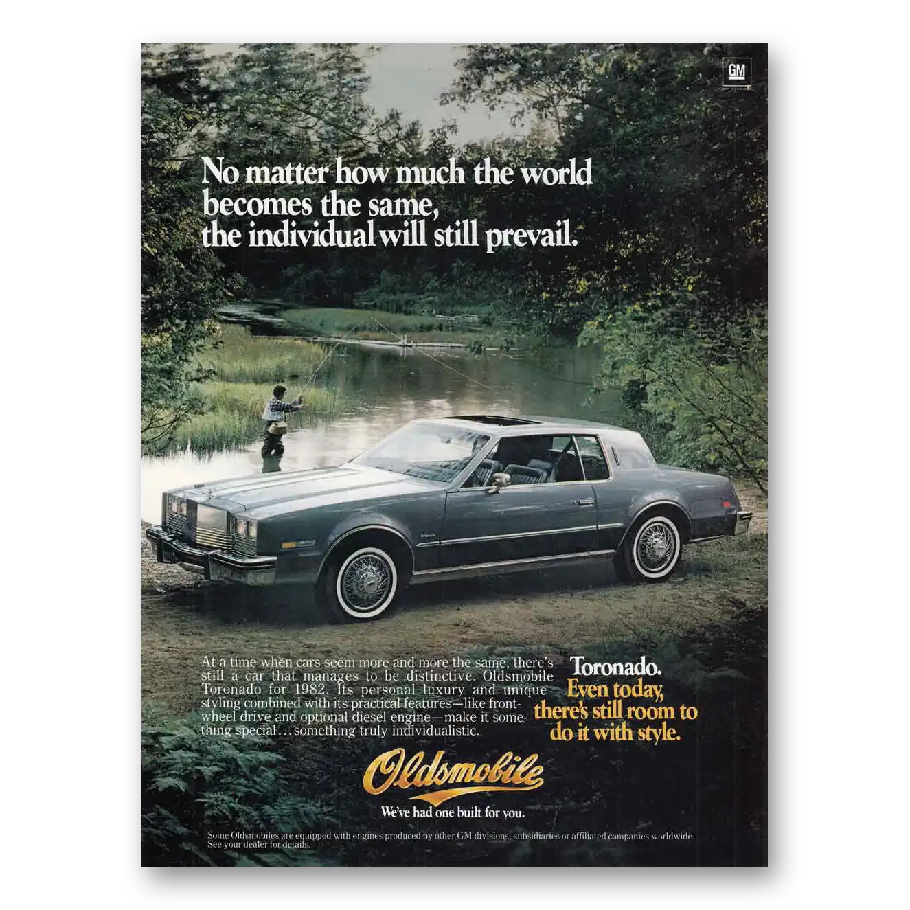 1981 Oldsmobile Toronado Print Ad | World Becomes