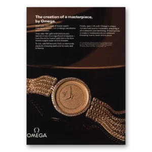 1982 Omega Watch Print Ad | Creation Masterpiece