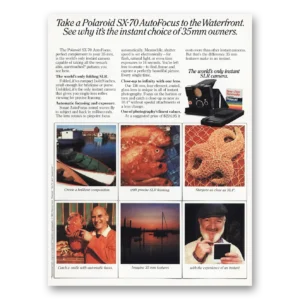 1982 Polaroid SX70 Camera Print Ad | Autofocus