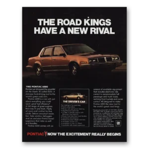 1982 Pontiac 6000 Print Ad | Road Kings