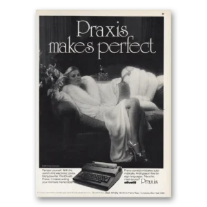 1982 Olivetti Print Ad | Praxis Makes Perfect