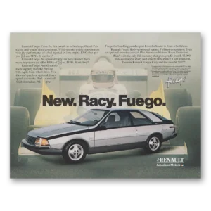 1982 Renault Fuego Print Ad | Grand Prix Racing