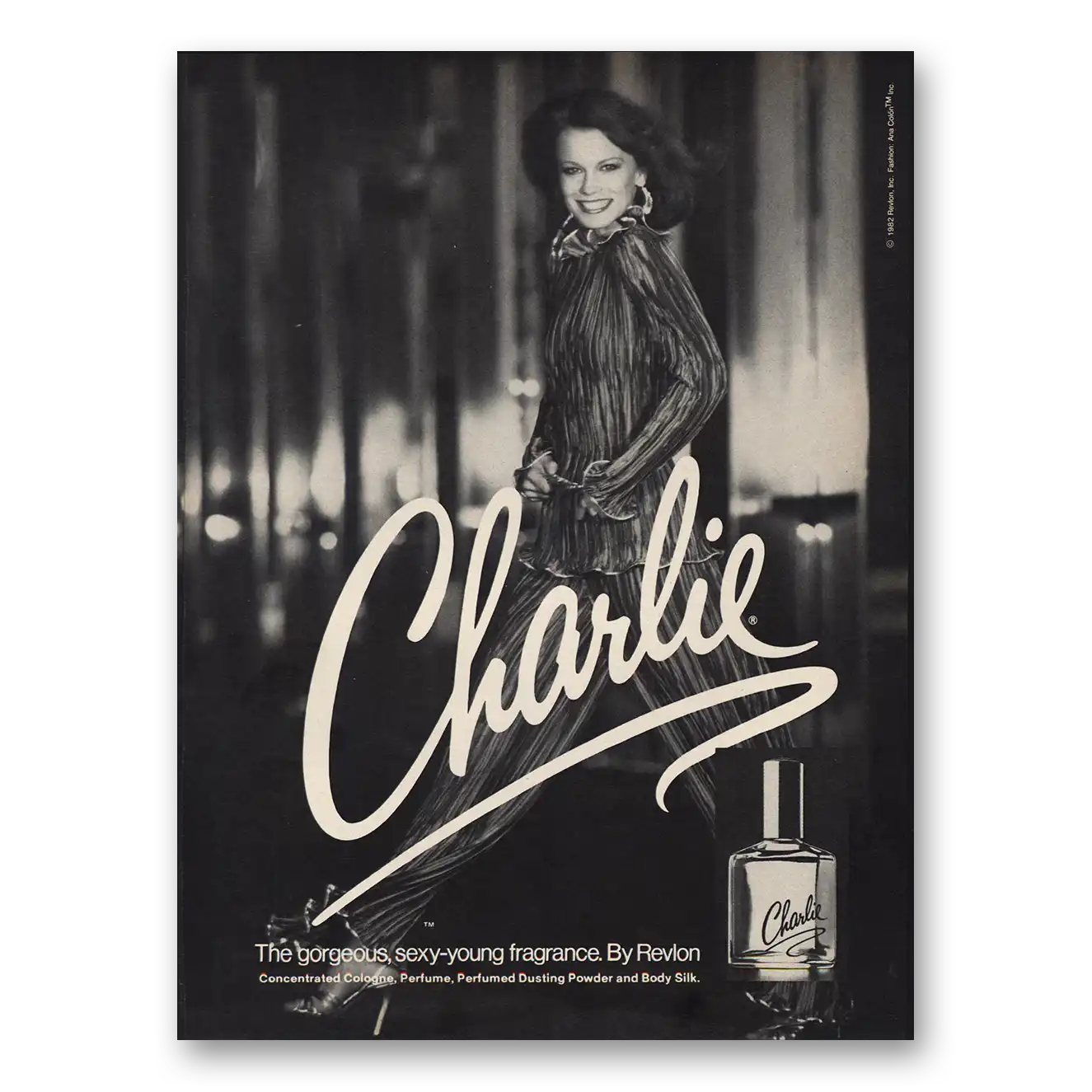 1982 Charlie Perfume Print Ad | Gorgeous Sexy Young Fragrance