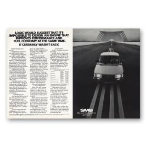 1982 Saab Print Ad | Logic Would Suggest